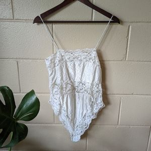 Vintage Floral Lace Lingerie 1 piece
